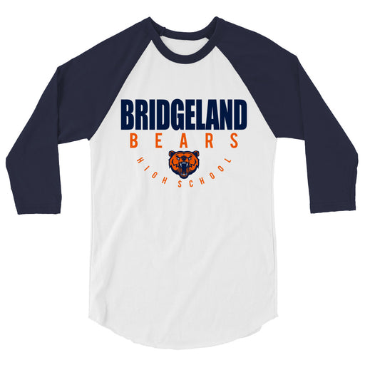 Bridgeland High School Bears Unisex 3/4 sleeve Raglan T-shirt 12