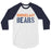 Bridgeland High School Bears Unisex 3/4 sleeve Raglan T-shirt 17