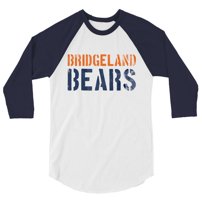 Bridgeland High School Bears Unisex 3/4 sleeve Raglan T-shirt 17