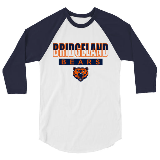 Bridgeland High School Bears Unisex 3/4 sleeve Raglan T-shirt 23