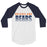 Bridgeland High School Bears Unisex 3/4 sleeve Raglan T-shirt 24