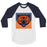 Bridgeland High School Bears Unisex 3/4 sleeve Raglan T-shirt 27