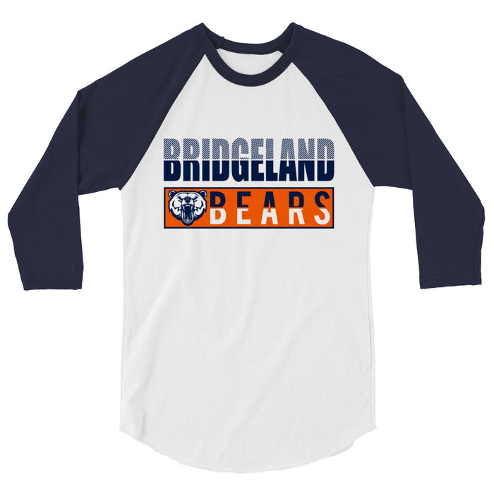 Bridgeland High School Bears Unisex 3/4 sleeve Raglan T-shirt 31