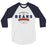 Bridgeland High School Bears Unisex 3/4 sleeve Raglan T-shirt 44