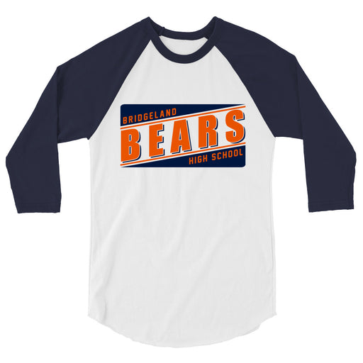 Bridgeland High School Bears Unisex 3/4 sleeve Raglan T-shirt 84