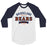Bridgeland High School Bears Unisex 3/4 sleeve Raglan T-shirt 96