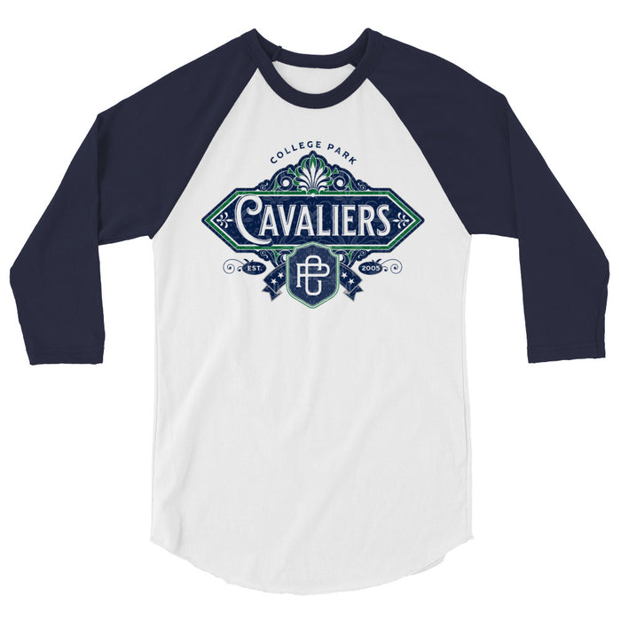 College Park High School Cavaliers Unisex 3/4 sleeve Raglan T-shirt 205