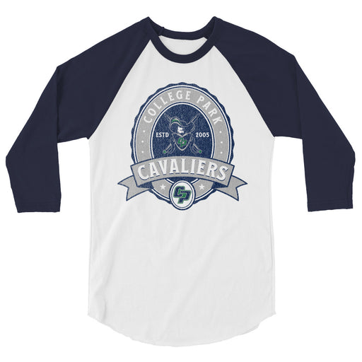 College Park High School Cavaliers Unisex 3/4 sleeve Raglan T-shirt 213