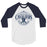 College Park High School Cavaliers Unisex 3/4 sleeve Raglan T-shirt 214