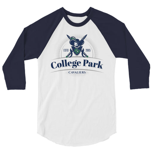 College Park High School Cavaliers Unisex 3/4 sleeve Raglan T-shirt 219