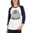 Woman wearing a Klein Collins High School Tigers Unisex 3/4 Sleeve Raglan T-shirt 205