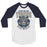 Klein Collins High School Tigers Unisex 3/4 Sleeve Raglan T-shirt 212