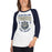 Woman wearing a Klein Collins High School Tigers Unisex 3/4 Sleeve Raglan T-shirt 213