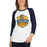 Woman wearing Cypress Ranch High School Mustangs Unisex 3/4 sleeve Raglan T-shirt 210