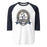 Cypress Ranch High School Mustangs Unisex 3/4 sleeve Raglan T-shirt 213