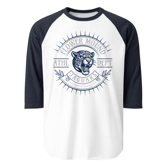 Flower Mound High School Jaguars Unisex 3/4 sleeve Raglan T-shirt 201