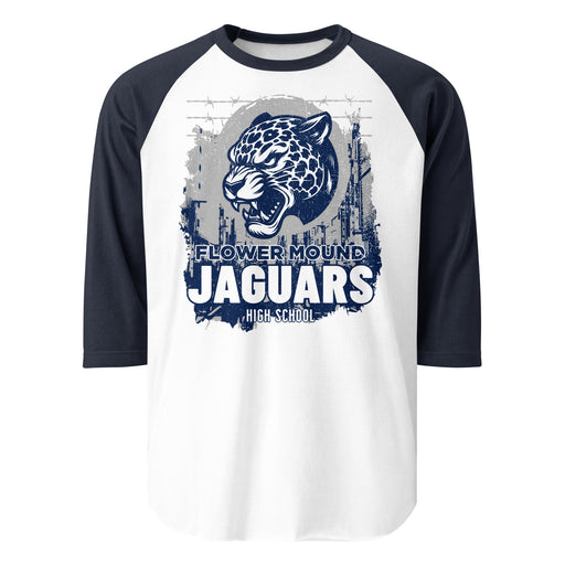 Flower Mound High School Jaguars Unisex 3/4 sleeve Raglan T-shirt 202