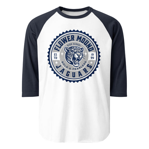 Flower Mound High School Jaguars Unisex 3/4 sleeve Raglan T-shirt 203