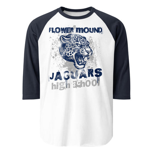 Flower Mound High School Jaguars Unisex 3/4 sleeve Raglan T-shirt 205