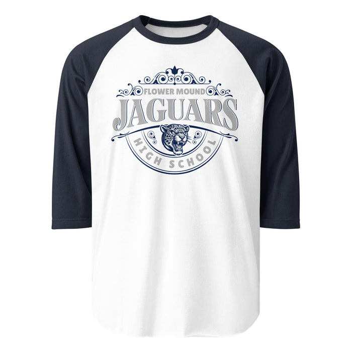 Flower Mound High School Jaguars Unisex 3/4 sleeve Raglan T-shirt 211