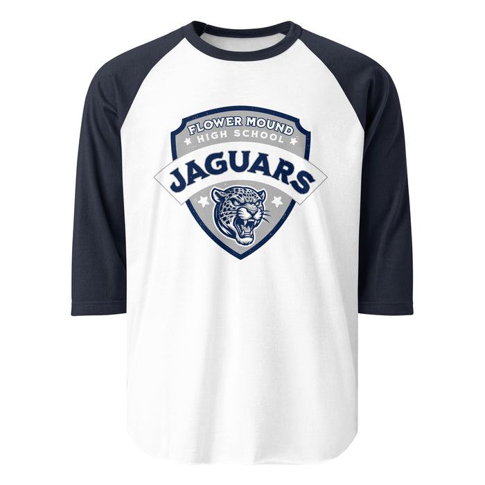 Flower Mound High School Jaguars Unisex 3/4 sleeve Raglan T-shirt 221