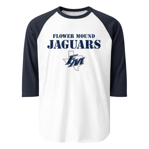 Flower Mound High School Jaguars Unisex 3/4 sleeve Raglan T-shirt 222