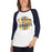 Woman wearing Nimitz High School Cougars Unisex 3/4 Sleeve Raglan T-shirt 210