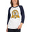 Woman wearing Nimitz High School Cougars Unisex 3/4 Sleeve Raglan T-shirt 212