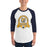 Man wearing Nimitz High School Cougars Unisex 3/4 Sleeve Raglan T-shirt 212