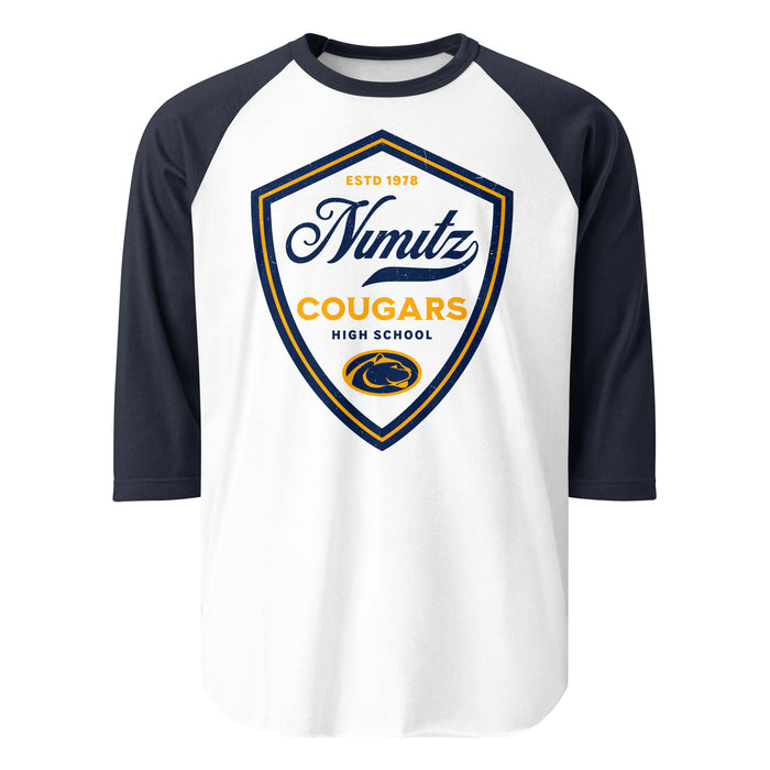 Nimitz High School Cougars Unisex 3/4 Sleeve Raglan T-shirt 225