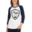 Woman wearing Nimitz High School Cougars Unisex 3/4 Sleeve Raglan T-shirt 225