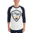 Man wearing Nimitz High School Cougars Unisex 3/4 Sleeve Raglan T-shirt 225