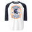 Seven Lakes High School Spartans Unisex 3/4 sleeve Raglan T-shirt 207