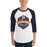 Man wearing Seven Lakes High School Spartans Unisex 3/4 sleeve Raglan T-shirt 209