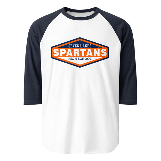 Seven Lakes High School Spartans Unisex 3/4 sleeve Raglan T-shirt 009