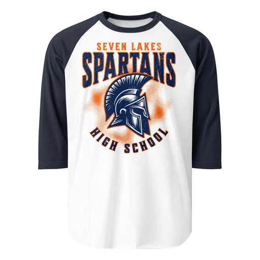 Seven Lakes High School Spartans Unisex 3/4 sleeve Raglan T-shirt 213