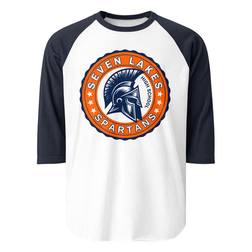 Seven Lakes High School Spartans Unisex 3/4 sleeve Raglan T-shirt 216