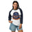 Student Wearing Seven Lakes High School Spartans Unisex 3/4 sleeve Raglan T-shirt 219