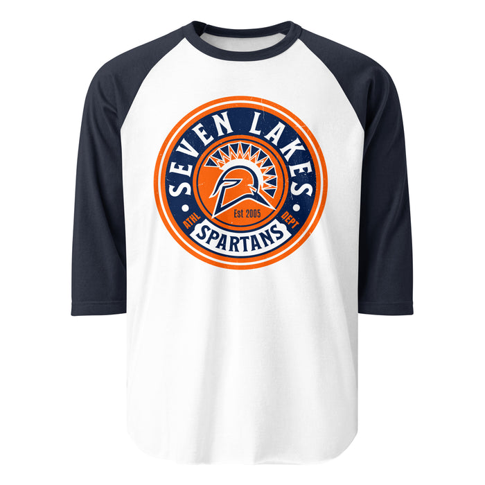 Seven Lakes High School Spartans Unisex 3/4 sleeve Raglan T-shirt 220