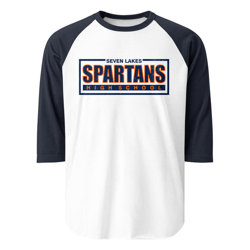 Seven Lakes High School Spartans Unisex 3/4 sleeve Raglan T-shirt 049