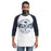 Man wearing Tomball Memorial High School Wildcats Unisex 3/4 sleeve Raglan T-shirt 218