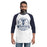 Man wearing Tomball Memorial High School Wildcats Unisex 3/4 sleeve Raglan T-shirt 206