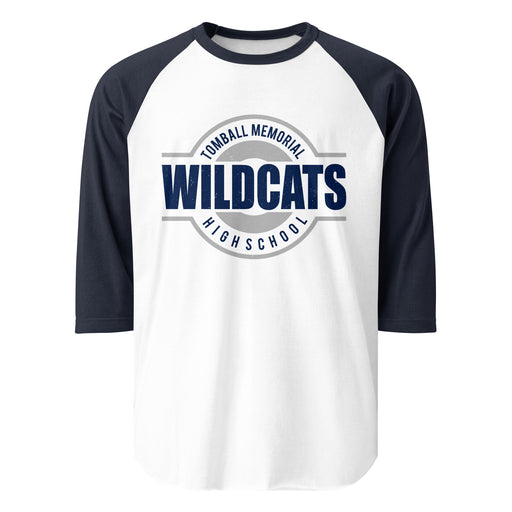 Tomball Memorial High School Wildcats Unisex 3/4 sleeve Raglan T-shirt 011