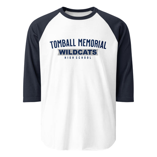 Tomball Memorial High School Wildcats Unisex 3/4 sleeve Raglan T-shirt 021