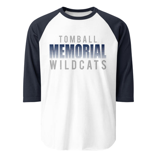 Tomball Memorial High School Wildcats Unisex 3/4 sleeve Raglan T-shirt 024