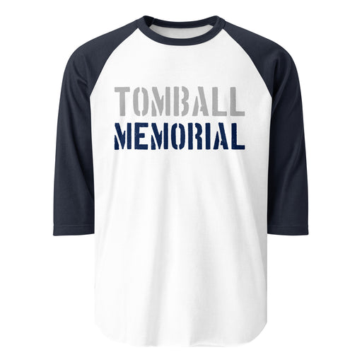 Tomball Memorial High School Wildcats Unisex 3/4 sleeve Raglan T-shirt 017