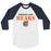 Bridgeland High School Bears Unisex 3/4 sleeve Raglan T-shirt 222