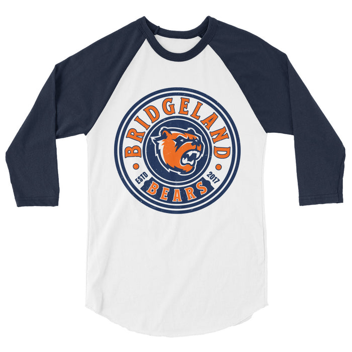 Bridgeland High School Bears Unisex 3/4 sleeve Raglan T-shirt 220