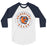 Bridgeland High School Bears Unisex 3/4 sleeve Raglan T-shirt 214