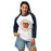Woman wearing Bridgeland High School Bears Unisex 3/4 sleeve Raglan T-shirt 214